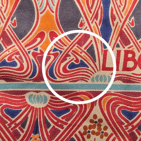 Liberty Silk Scarf Vintage Ianthe Design - Picture 4 of 6